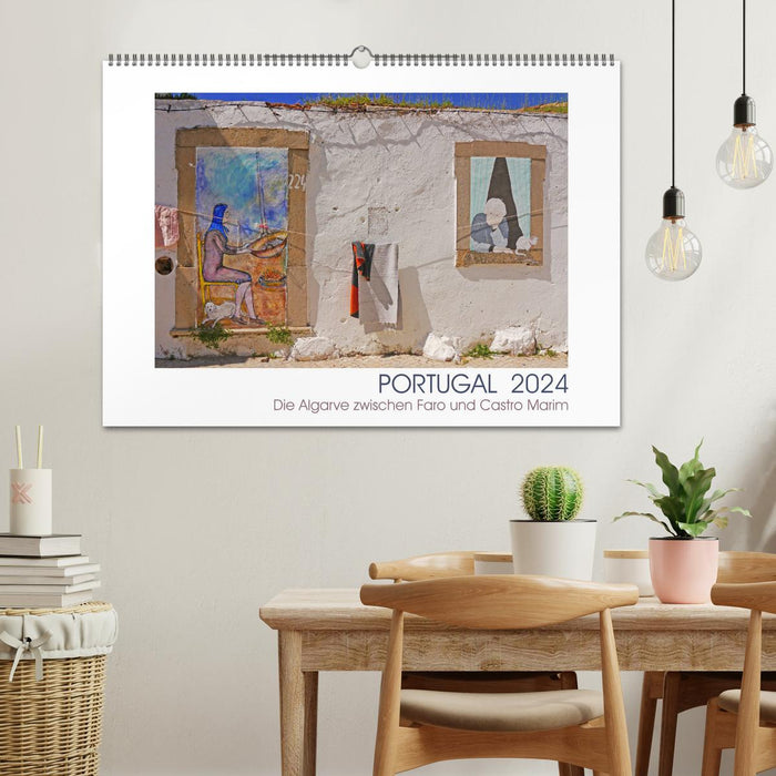 Portugal. Die Algarve zwischen Faro und Castro Marim (CALVENDO Wandkalender 2024)