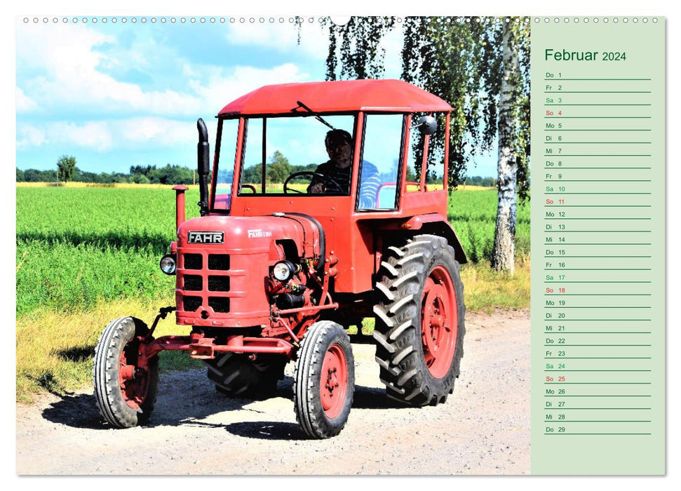 Oldtimer-Trecker on Tour (CALVENDO Premium Wandkalender 2024)