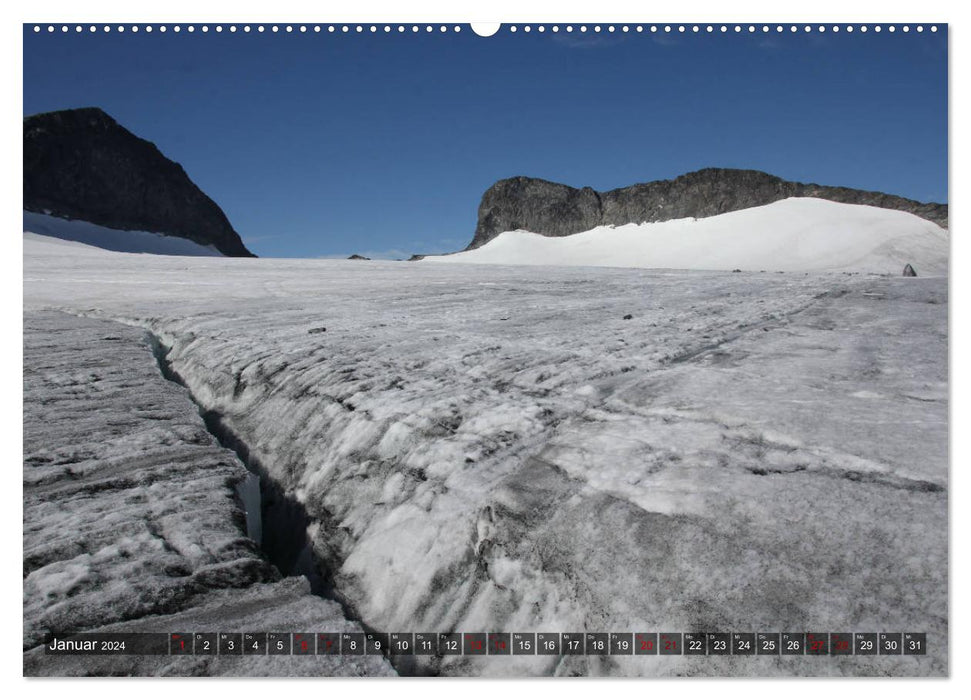 Norway 2024 - Mountains, Fjords, Moors (CALVENDO Premium Wall Calendar 2024) 