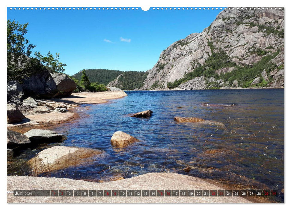 Norway 2024 - Mountains, Fjords, Moors (CALVENDO Premium Wall Calendar 2024) 