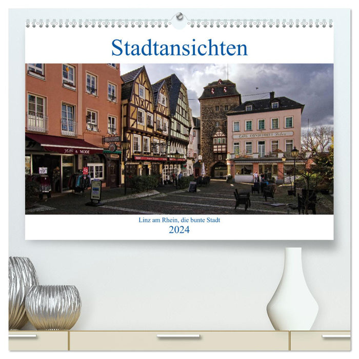 City views, Linz am Rhein the colorful city (CALVENDO Premium Wall Calendar 2024) 