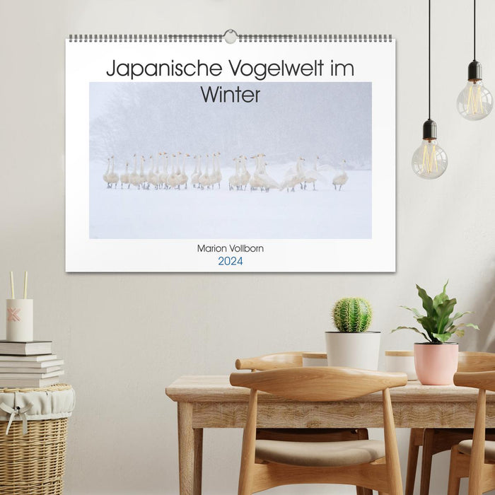 Japanese bird life in winter (CALVENDO wall calendar 2024) 