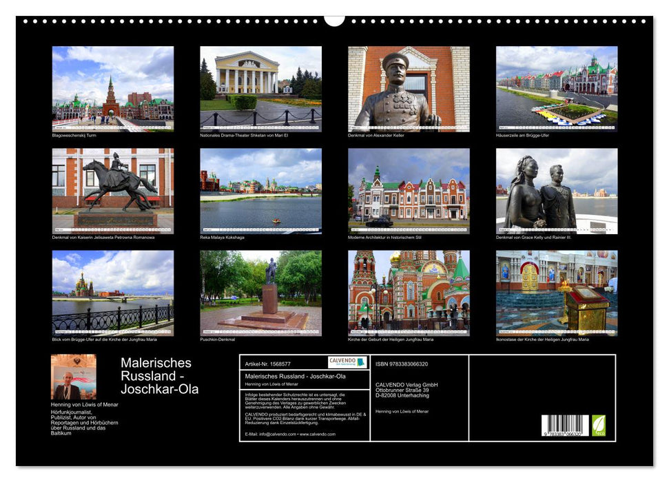 Malerisches Russland - Impressionen aus Joschkar-Ola (CALVENDO Wandkalender 2024)