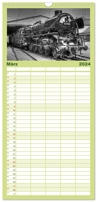 Mein Dampfbahnkalender (CALVENDO Familienplaner 2024)