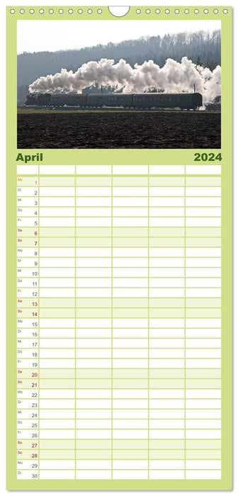 Mein Dampfbahnkalender (CALVENDO Familienplaner 2024)