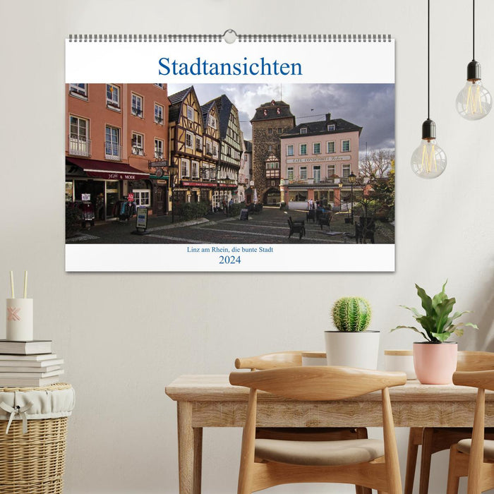 City views, Linz am Rhein the colorful city (CALVENDO wall calendar 2024) 