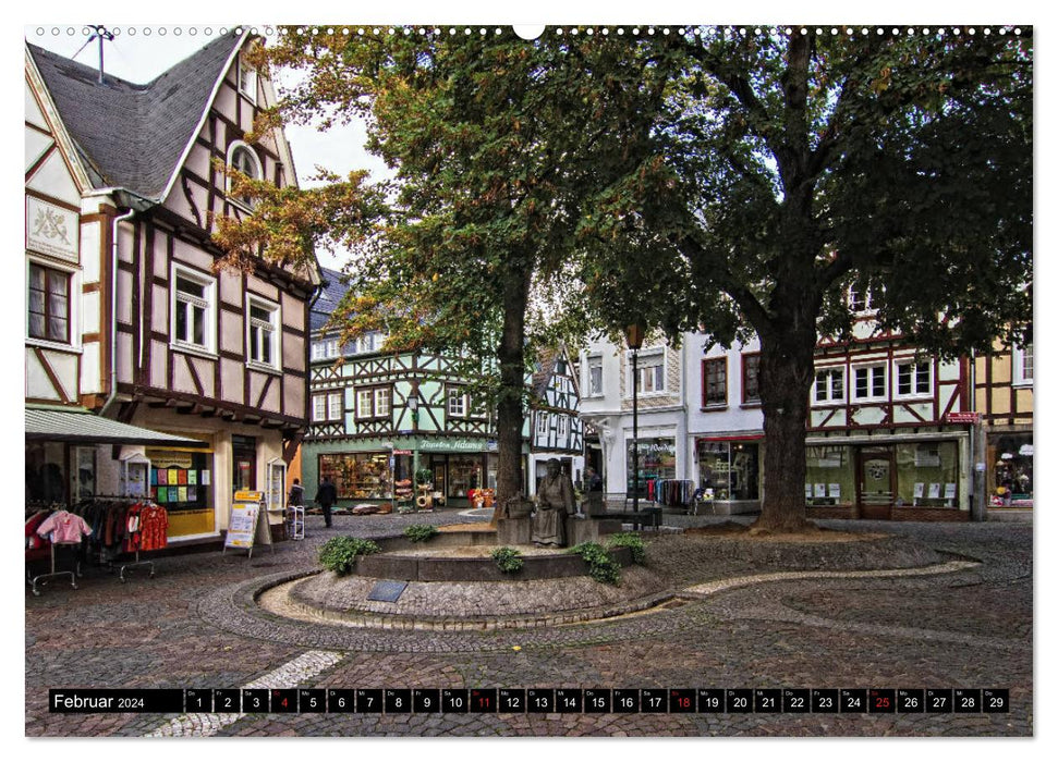 City views, Linz am Rhein the colorful city (CALVENDO wall calendar 2024) 