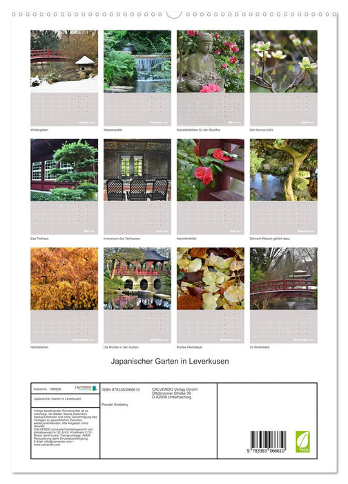 Japanese Garden in Leverkusen (CALVENDO Premium Wall Calendar 2024) 