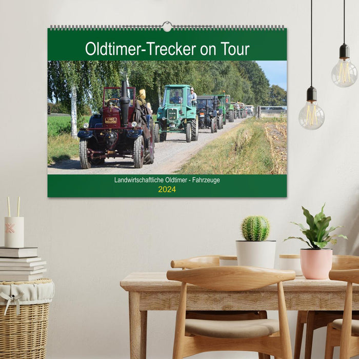 Tracteur vintage en tournée (calendrier mural CALVENDO 2024) 