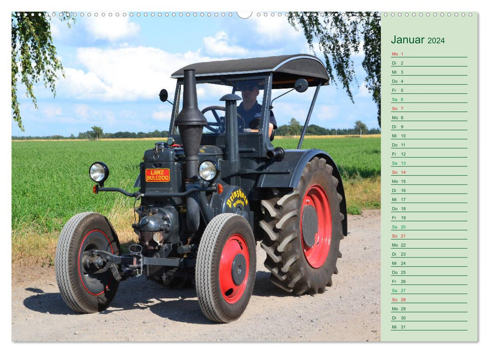 Tracteur vintage en tournée (calendrier mural CALVENDO 2024) 