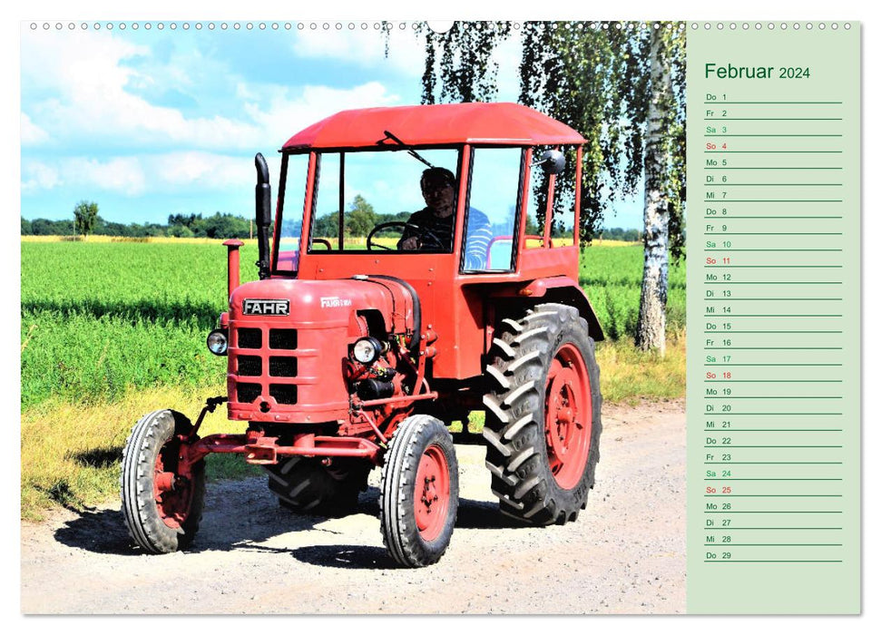 Tracteur vintage en tournée (calendrier mural CALVENDO 2024) 