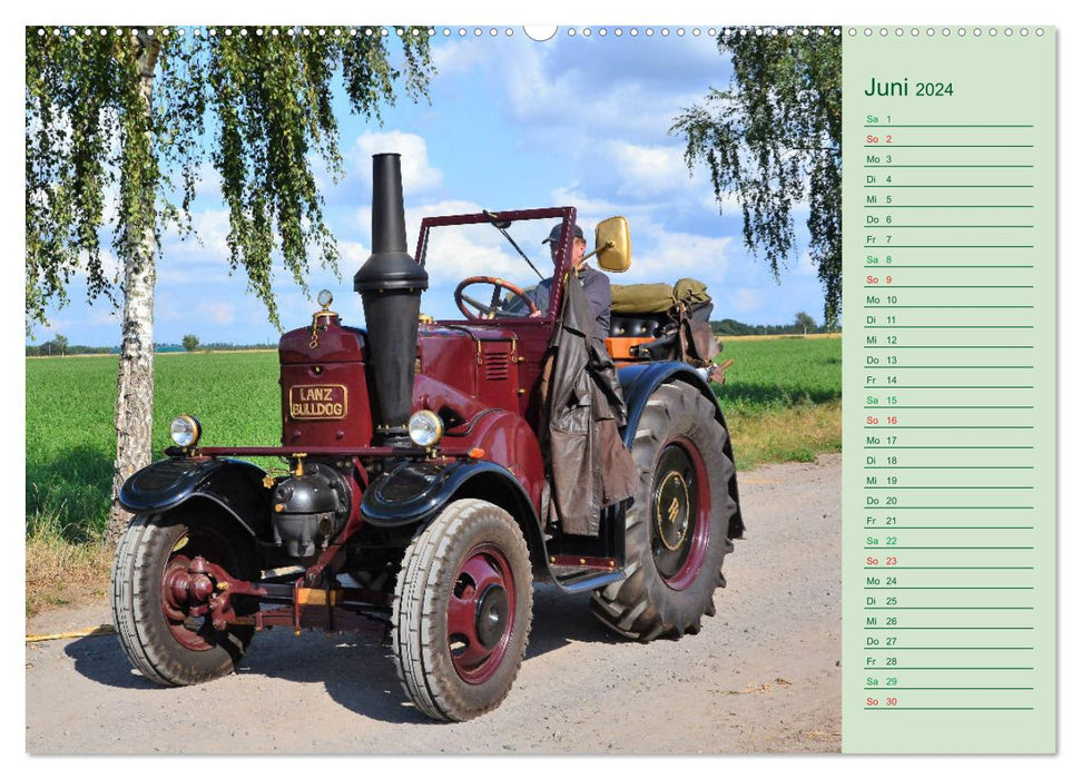 Vintage tractor on tour (CALVENDO wall calendar 2024) 