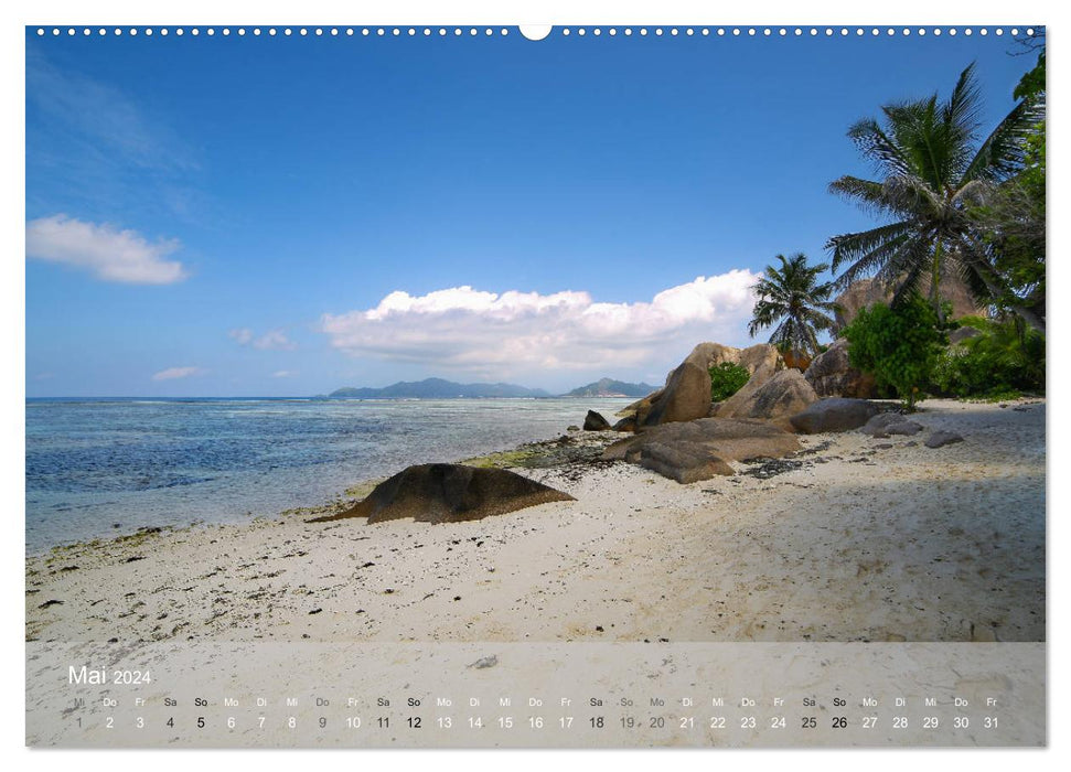 Seychellen - Paradis im indischen Ozean (CALVENDO Wandkalender 2024)