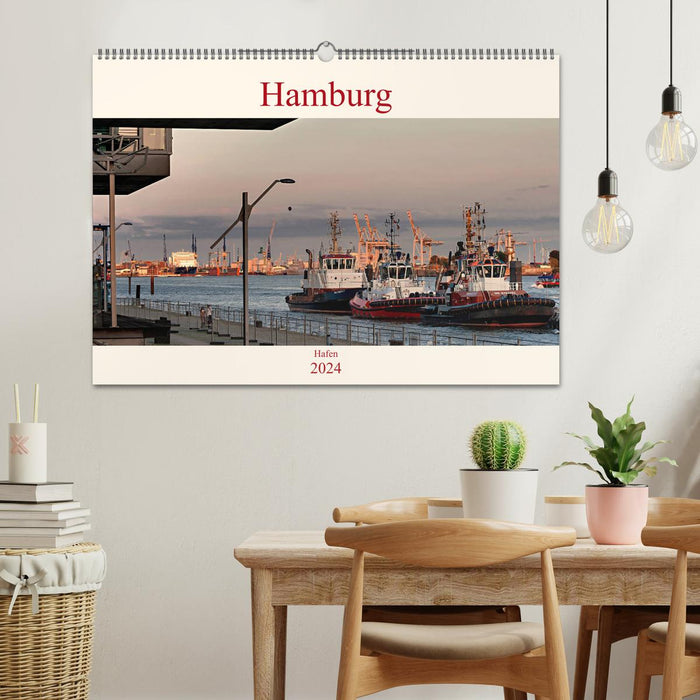 Hamburg Hafen (CALVENDO Wandkalender 2024)