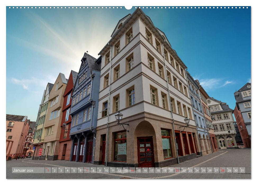 Frankfurt's New Old Town (CALVENDO Premium Wall Calendar 2024) 