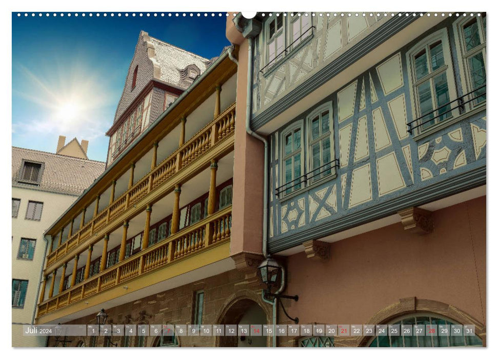 La nouvelle vieille ville de Francfort (Calvendo Premium Wall Calendar 2024) 