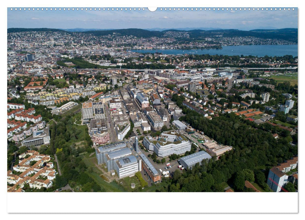 Calendrier photo aérien de Zurich 2024 (Calendrier mural CALVENDO Premium 2024) 