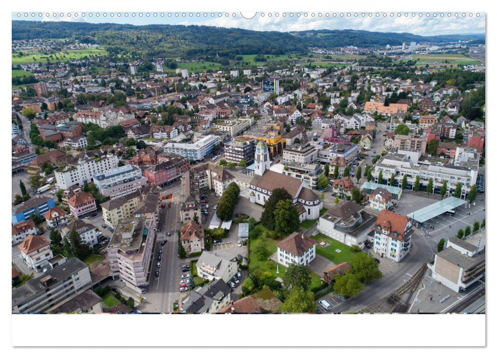 Zurich aerial photo calendar 2024 (CALVENDO Premium wall calendar 2024) 
