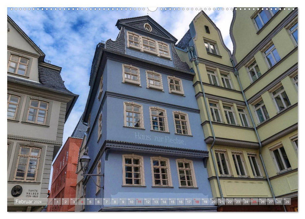 Frankfurt's New Old Town (CALVENDO wall calendar 2024) 