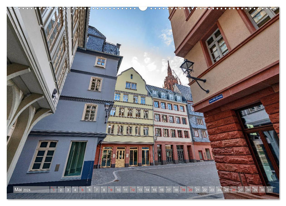 Frankfurt's New Old Town (CALVENDO wall calendar 2024) 