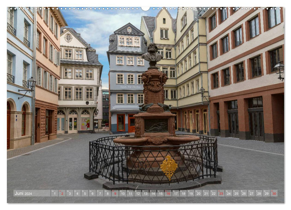 Frankfurt's New Old Town (CALVENDO wall calendar 2024) 