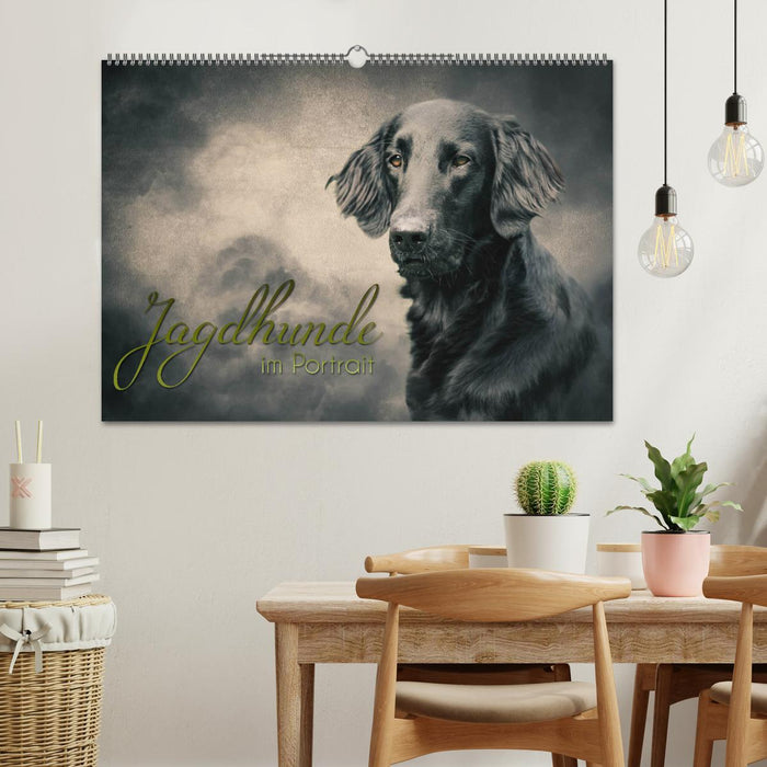 Chiens de chasse en portrait (Calendrier mural CALVENDO 2024) 