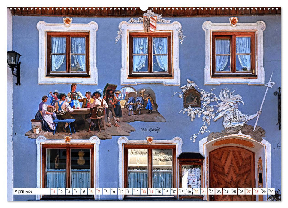 Upper Bavarian Lüftl painting (CALVENDO Premium Wall Calendar 2024) 