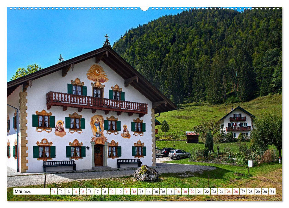 Upper Bavarian Lüftl painting (CALVENDO Premium Wall Calendar 2024) 