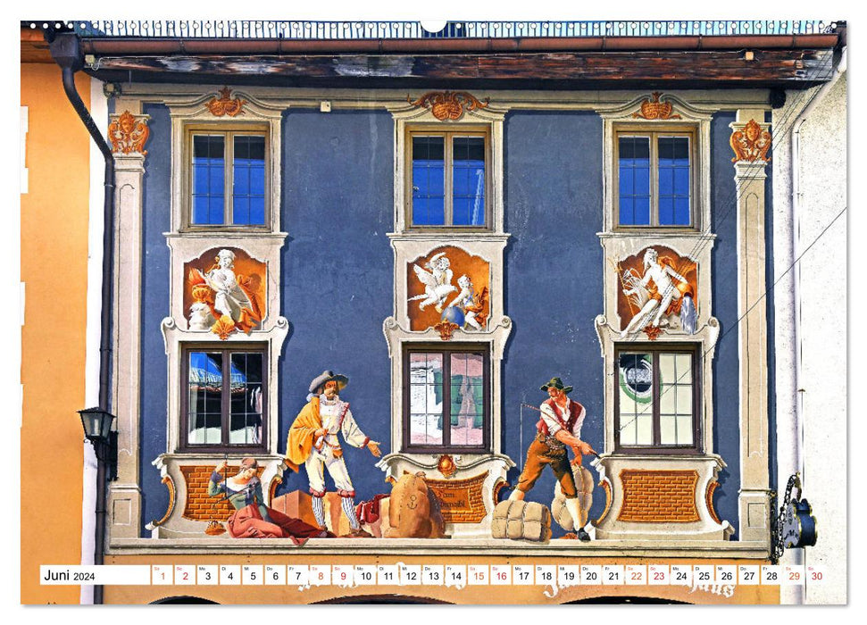 Peinture Lüftl de Haute-Bavière (Calvendo Premium Wall Calendar 2024) 