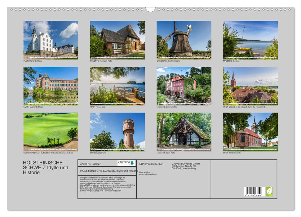 HOLSTEIN SWITZERLAND Idyll and history (CALVENDO wall calendar 2024) 