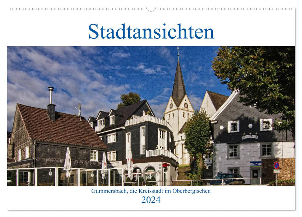 Stadtansichten, Gummersbach (CALVENDO Wandkalender 2024)
