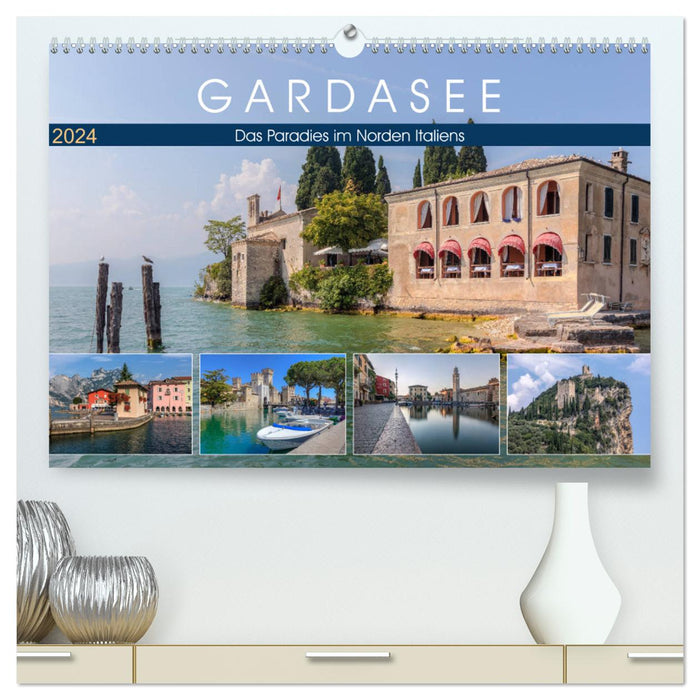 Lake Garda, the paradise in the north of Italy (CALVENDO Premium Wall Calendar 2024) 