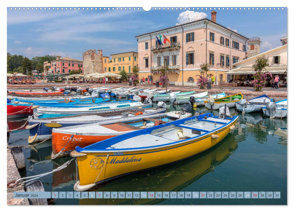 Lake Garda, the paradise in the north of Italy (CALVENDO Premium Wall Calendar 2024) 