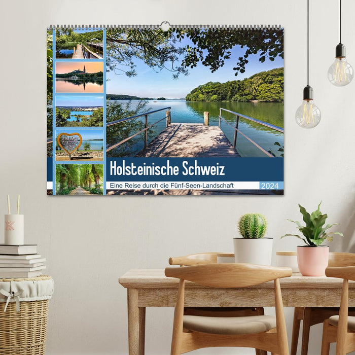 Holsteinische Schweiz - Fünf-Seen-Landschaft (CALVENDO Wandkalender 2024)