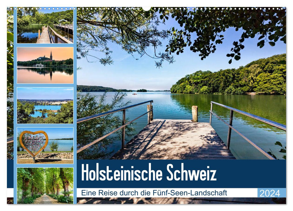 Holstein Switzerland - Five Lakes Landscape (CALVENDO Wall Calendar 2024) 