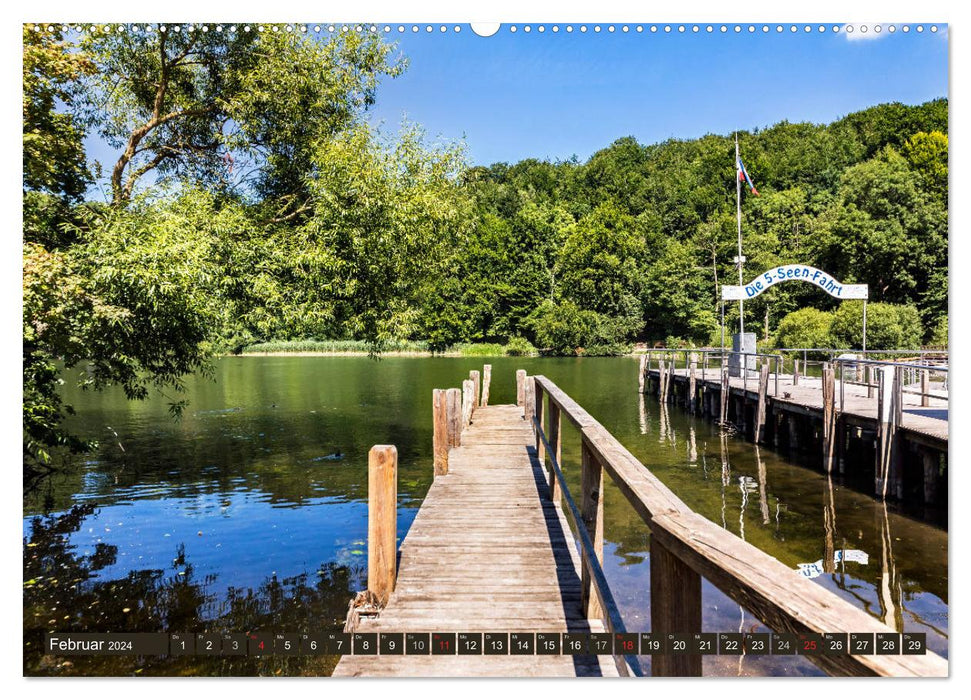 Holstein Switzerland - Five Lakes Landscape (CALVENDO Wall Calendar 2024) 