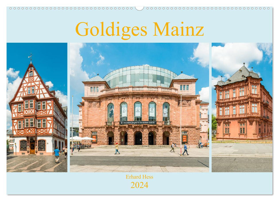 Goldiges Mainz (CALVENDO Wandkalender 2024)