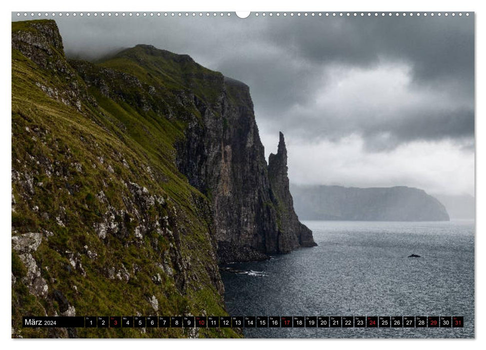 Landscapes of the Faroe Islands (CALVENDO Premium Wall Calendar 2024) 