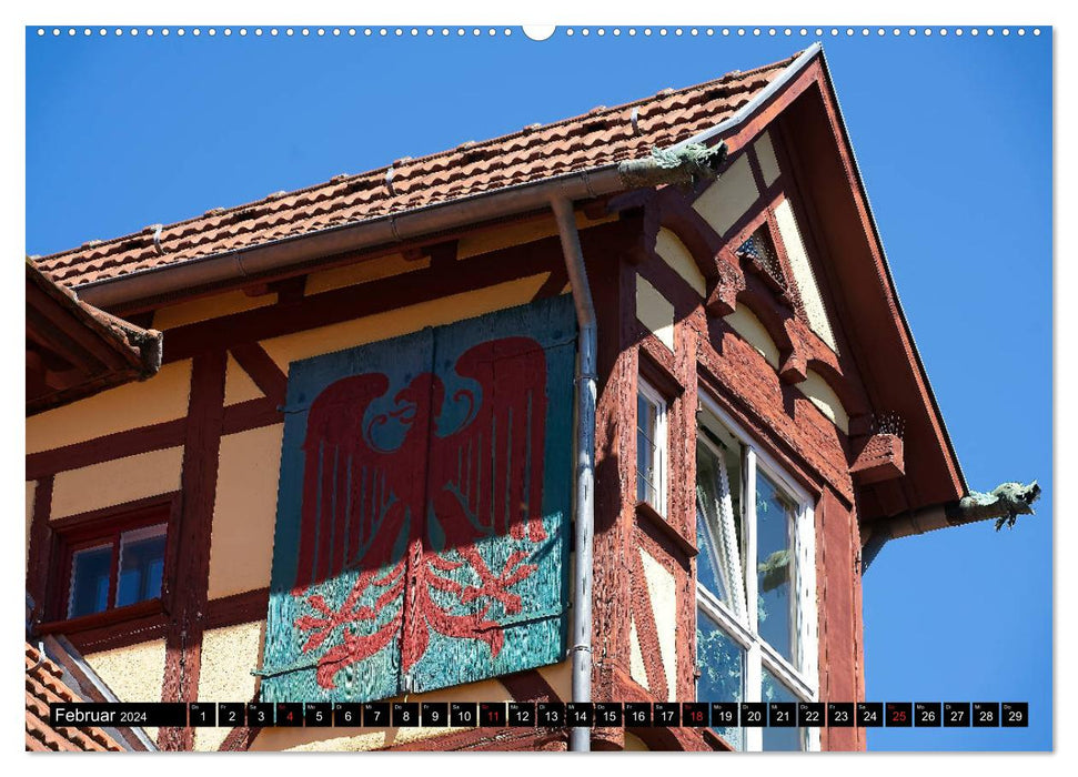 Esslingen from above and from below (CALVENDO Premium Wall Calendar 2024) 