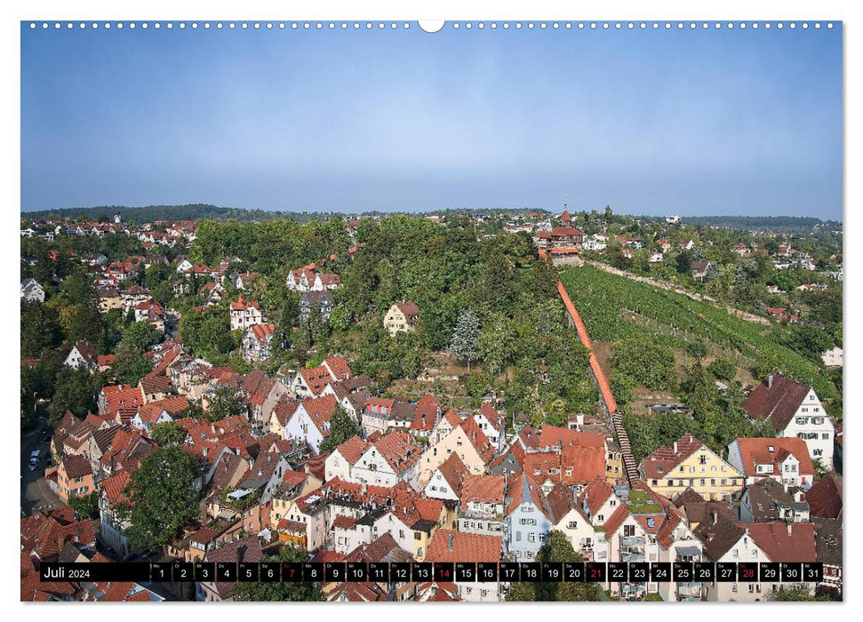 Esslingen from above and from below (CALVENDO Premium Wall Calendar 2024) 