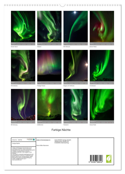 Farbige Nächte (CALVENDO Premium Wandkalender 2024)