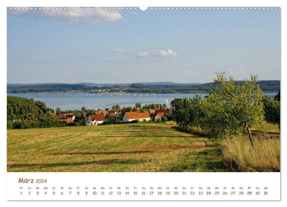 Brombachsee and surroundings (CALVENDO Premium Wall Calendar 2024) 