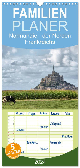 Normandie - der Norden Frankreichs (CALVENDO Familienplaner 2024)
