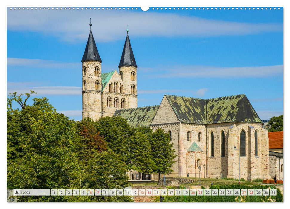 Magdeburg Impressionen (CALVENDO Premium Wandkalender 2024)