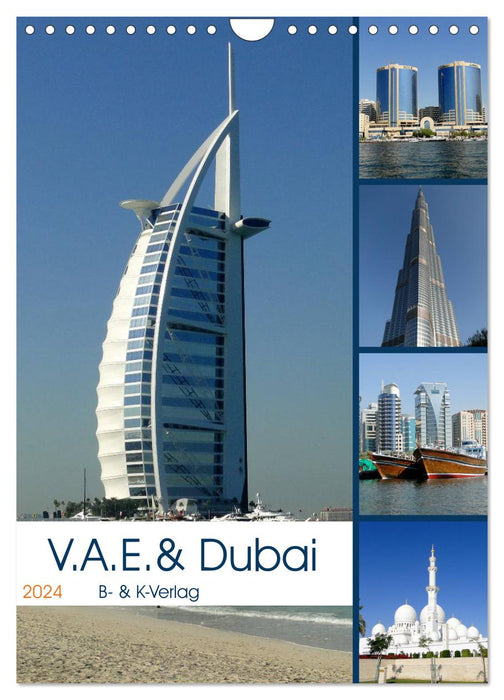 V.A.E. & Dubai (CALVENDO Wandkalender 2024)