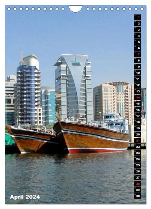 Émirats arabes unis et Dubaï (calendrier mural CALVENDO 2024) 