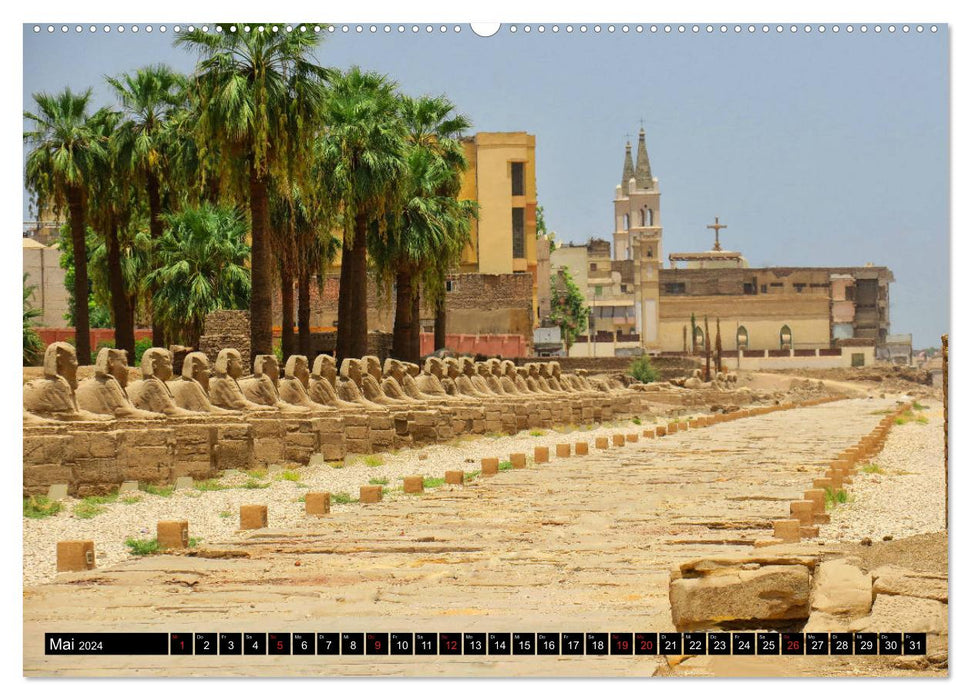 Zwischen Luxor und Qena - antikes Ägypten am Nil (CALVENDO Premium Wandkalender 2024)