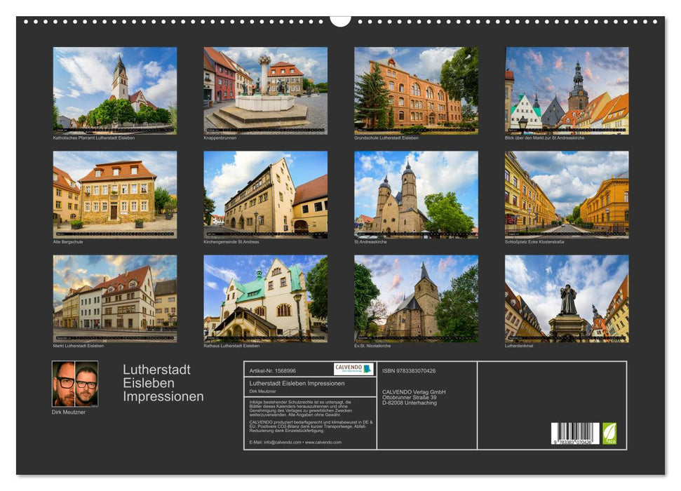 Impressions de Lutherstadt Eisleben (calendrier mural CALVENDO 2024) 