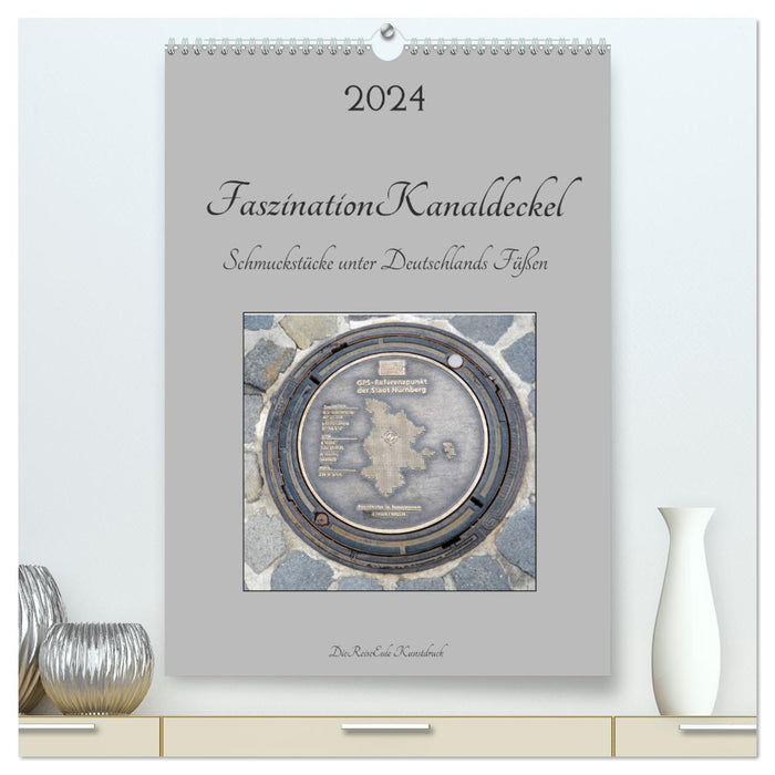 Fascination with manhole covers (CALVENDO Premium Wall Calendar 2024) 