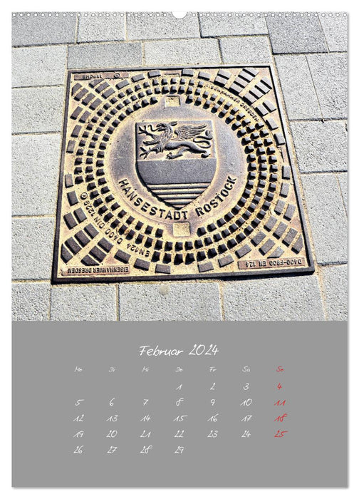 Fascination with manhole covers (CALVENDO Premium Wall Calendar 2024) 